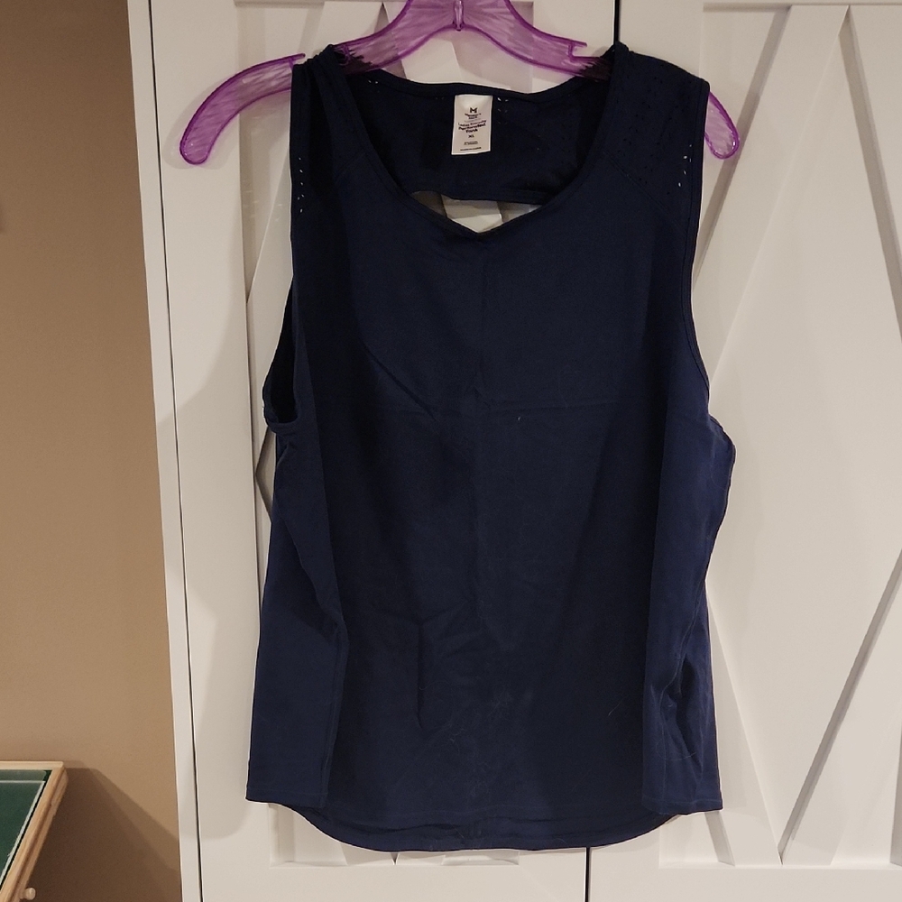 Navy Blue Athletic Tank Top